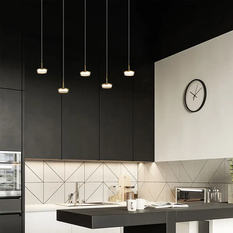 New Design CeilingPendant Lights  Minimalist Kitchen Dining Room Nordic Modern LED Luxury Chandelier  Hotel Lobby