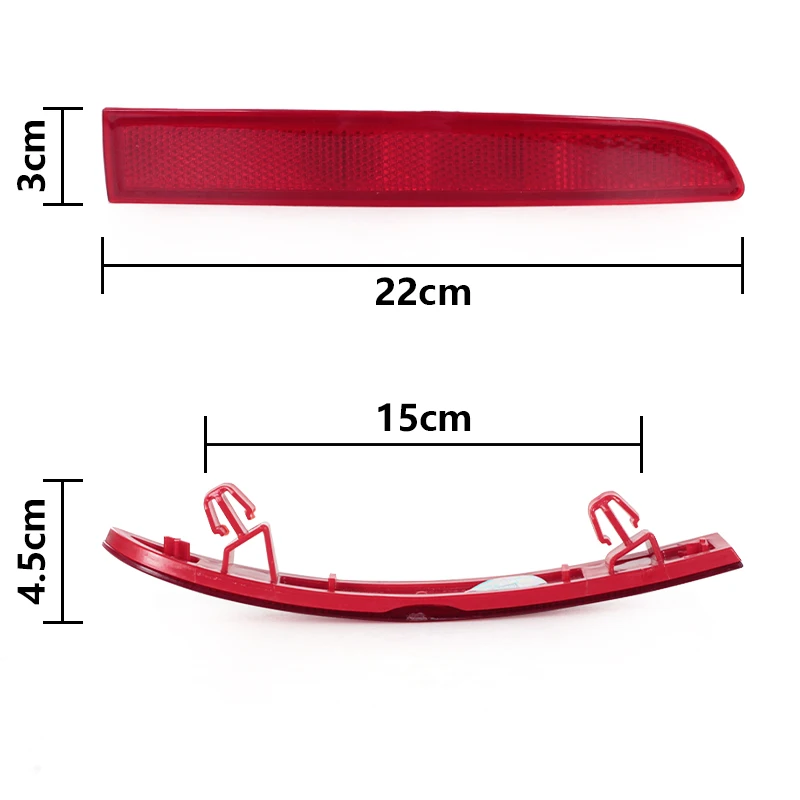 For VW Golf V 5 MK5 R32 2005-2009 Car Rear Bumper Tail Parking Brake Light Warming Turn Signal Reflector Lamp Cover No Bulb