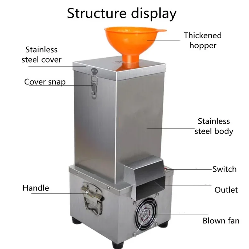 PBOBP مقشرة الثوم الكاملة الأوتوماتيكية التجارية الصغيرة الاحترافية لجلد الثوم مقشرة منفصلة آلة تقشير الثوم