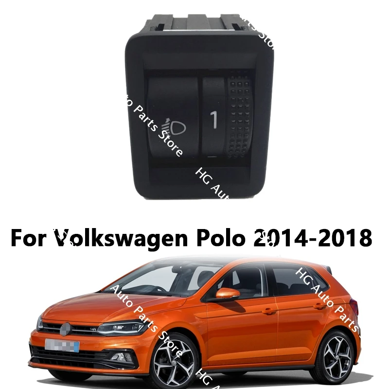 For Volkswagen Polo 2014-2018 Dimmer Switch Headlight Brightness Adjustment Gauge Adjustment Switch