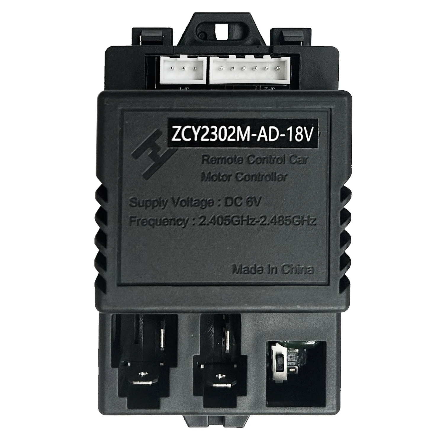 ZCY2302M-AD-18V 라이드 온 자동차 리시버 파워 휠 컨트롤러, 속도 제어 스위치, 리모컨 없음