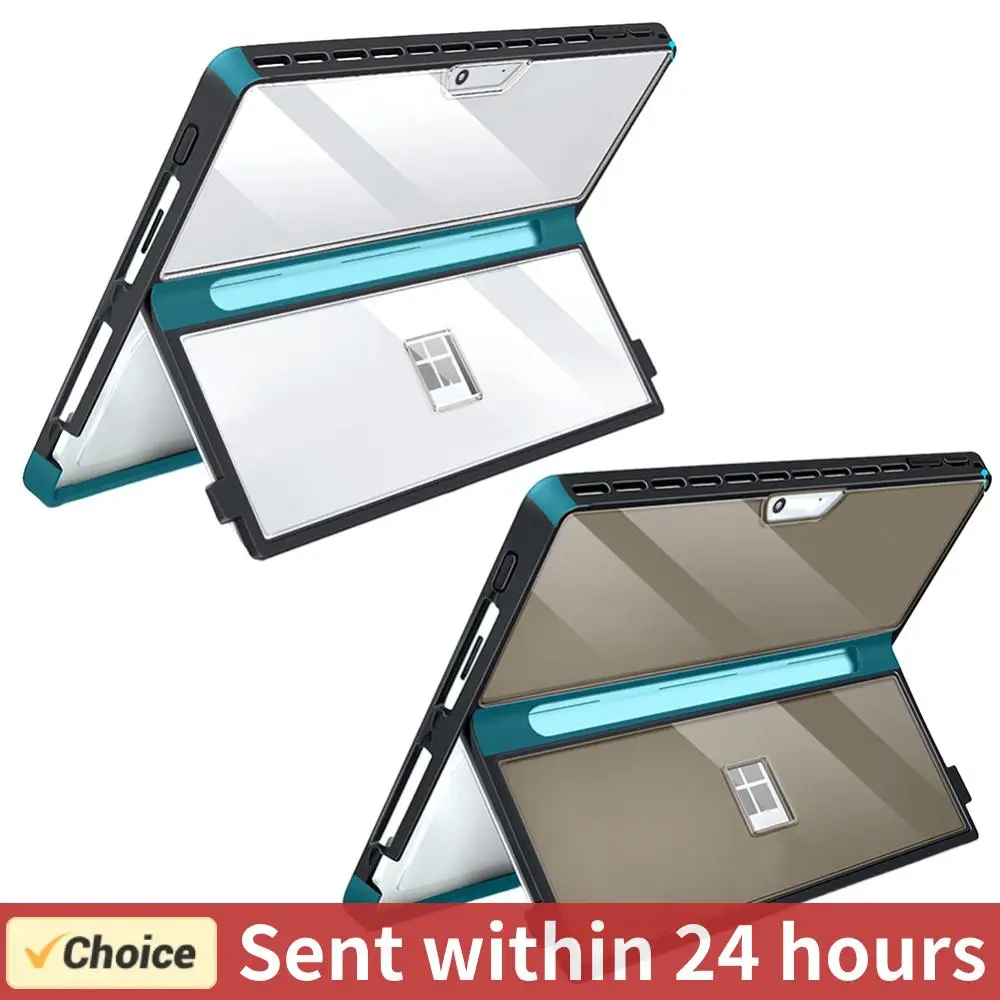

Жесткий чехол для Microsoft Surface Pro 11/10/9/8 13-дюймовый противоударный защитный прочный чехол, совместимый с клавиатурой типа