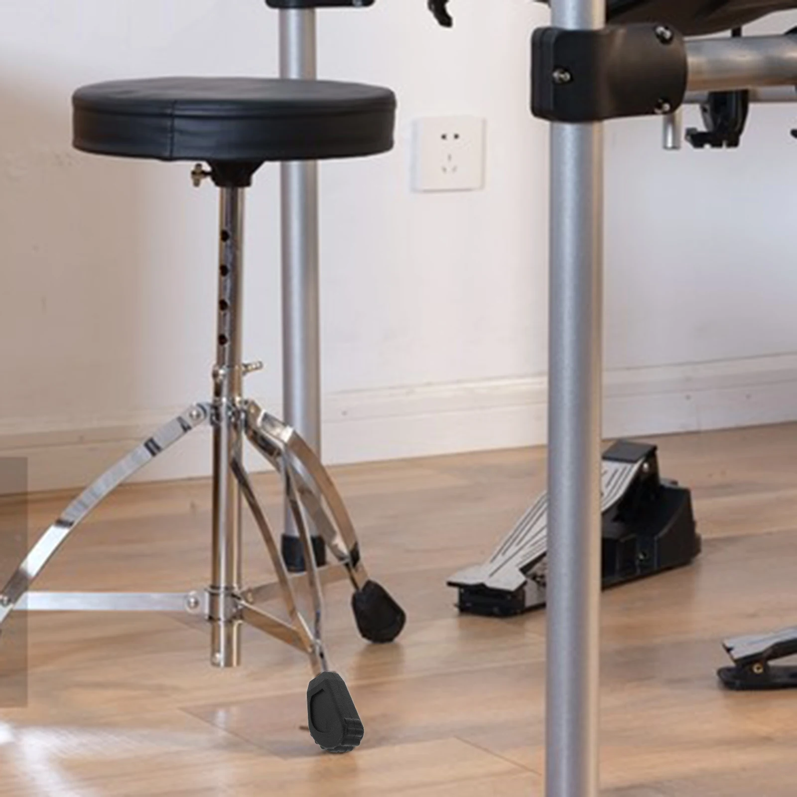 

Drum Stand Feet Part Pad Accessories Floor Mat Kit Supply Bass Leg Rubber Percussion Parts Plastic Anti-slip Tall Foot Stop