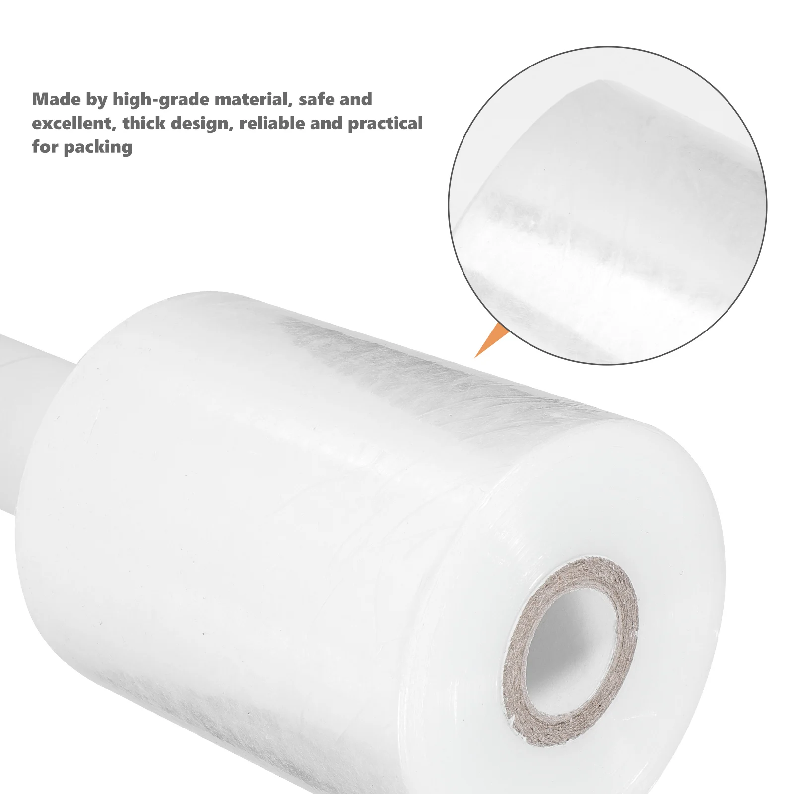 

Stretch Film With Handle Luggage Packing Roll Clear Plastic For Moving Cable Steel Pipe Shrink Film Packing Supplies