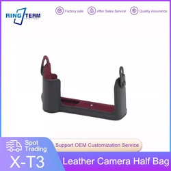 X-T3 Leather Case Camera Half Body Bag for Fujifilm XT3 X T3 BLC-XT3 Camera Protective Case Wrap Fabric Base