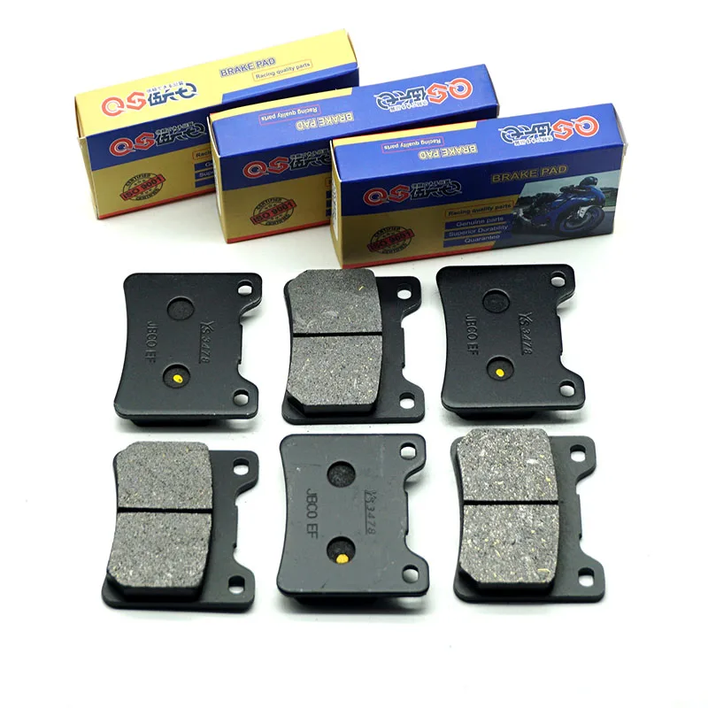 Motorcycle Front Rear Brake Pads for YAMAHA FJ600 1984 1985 FZR600 Fairing 1989-1990 XJ600 1984-1990 FZX700 Fazer 1986-1987