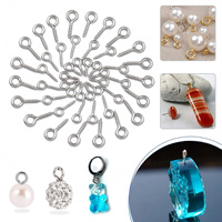 100pcs 4x8/5x10/5x12mm Mini Stainless Steel Eye Pins Silvery Screw-In Eyelets For Jewelry Making DIY Craft Supplies Accessories