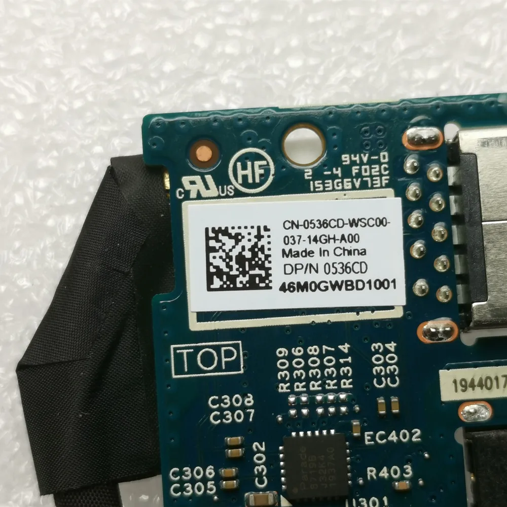 Y Store New For Dell Inspiron 7391 5390 5391 USB Audio Port Board Cable 0536CD 536CD Fast Ship