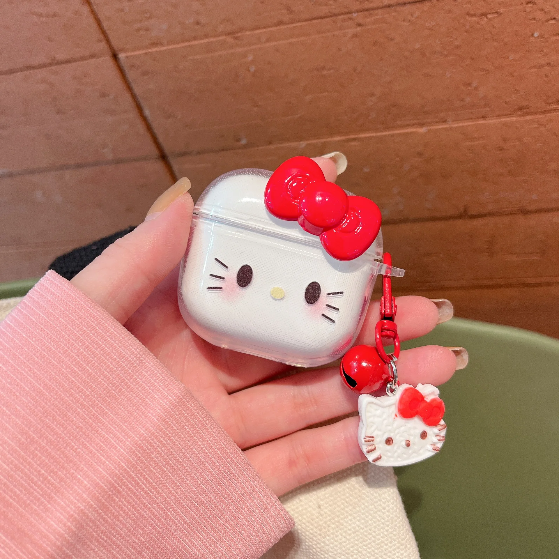 Cute Cartoon Kitty Earphone Case For Apple Airpods 4 Pro 2 3 Cover with Charm Soft TPU  Headphone Charging Cases For Airpods