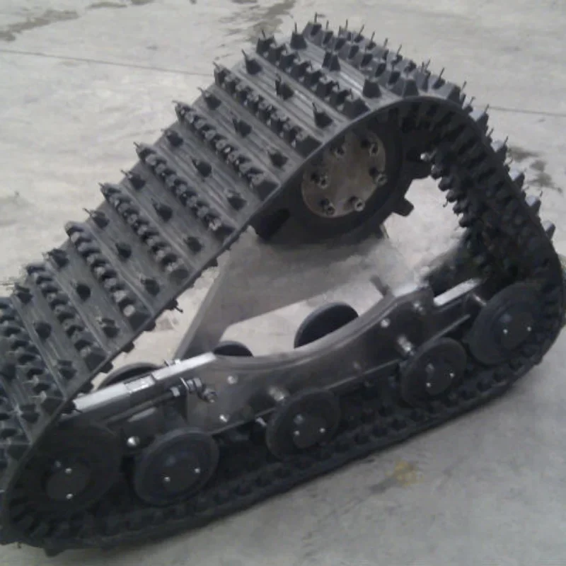 Rubber Tracked Wheelchair ATV rubber track parts, ATV track system assembly/ Rubber Crawler for Off-road vehicle