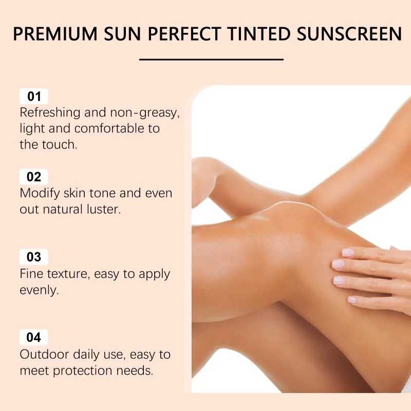 Feuchtigkeitsspendender Sonnenschutz für den Sommer im Freien, sanfte, feuchtigkeitsspendende, leichte, nicht fettige Schutzcreme