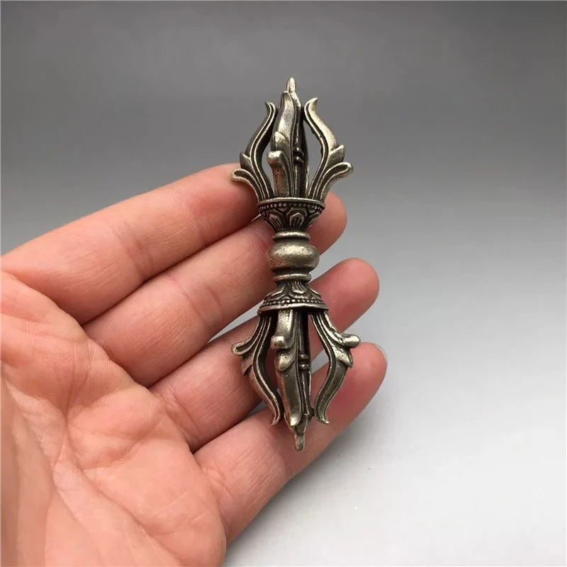 Free Shipping Tibetan Silver Buddhist Ax Phurpa Pestle Vajra Pendant / Amulet