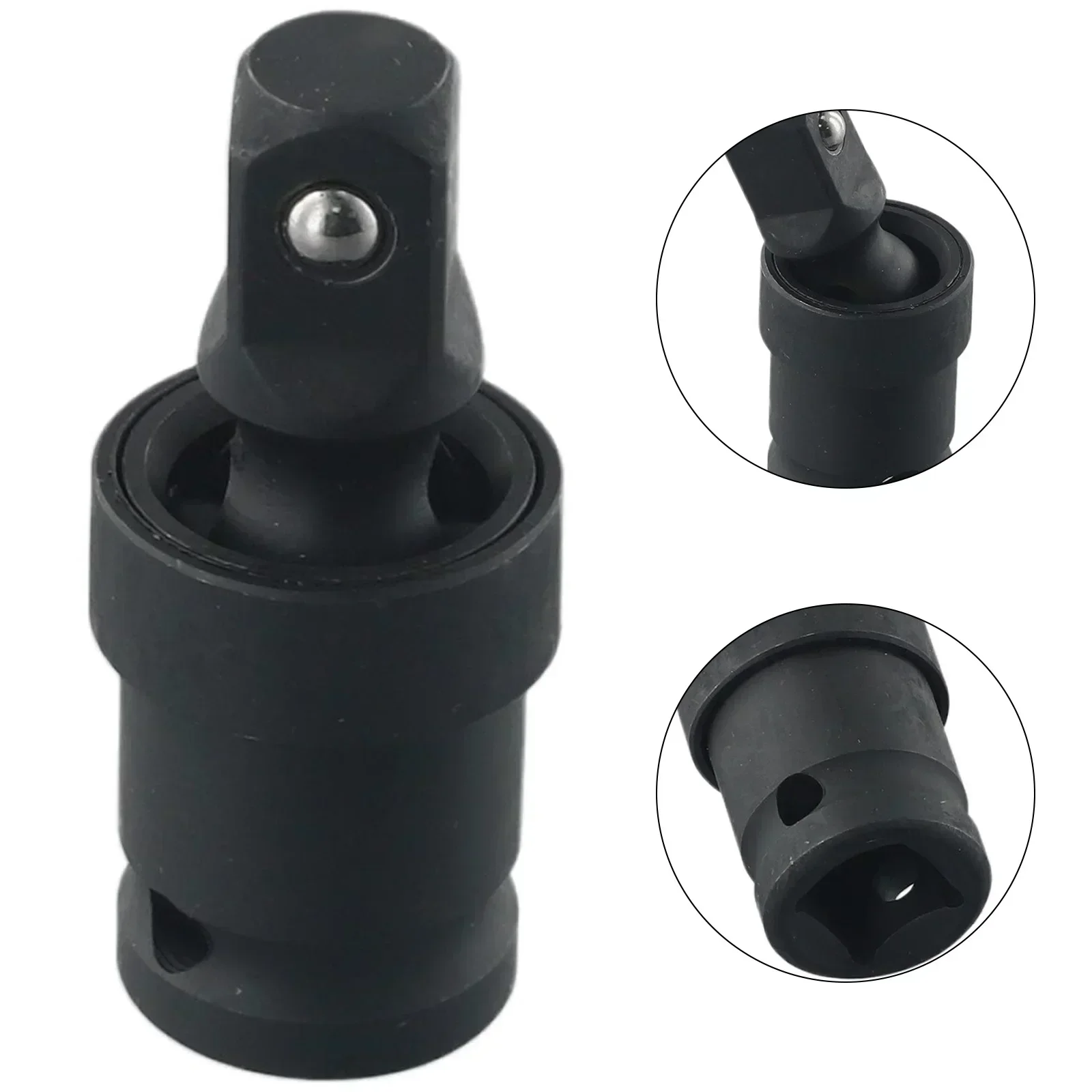 1pcs 1/2 Inch Pneumatic Universal Joint Degree Swivel Electric Wrench Socket Adapter Air Wobble Socket Adapter Tools