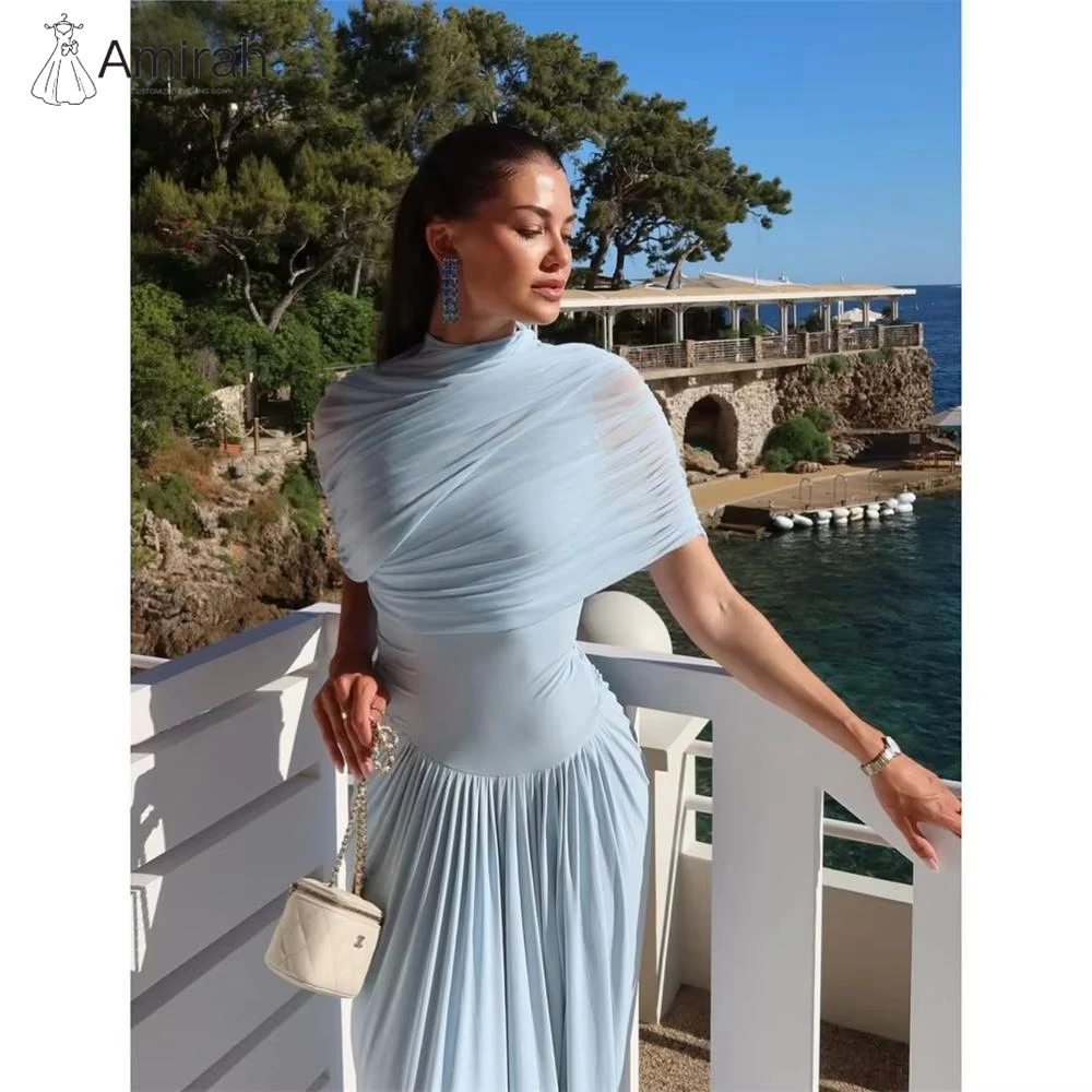 

Amirah Fish Tail Wedding Dress Chiffon Evening Dresses D/party Custom Made Elegant Evening Dresses for Woman Luxury Ball Gowns