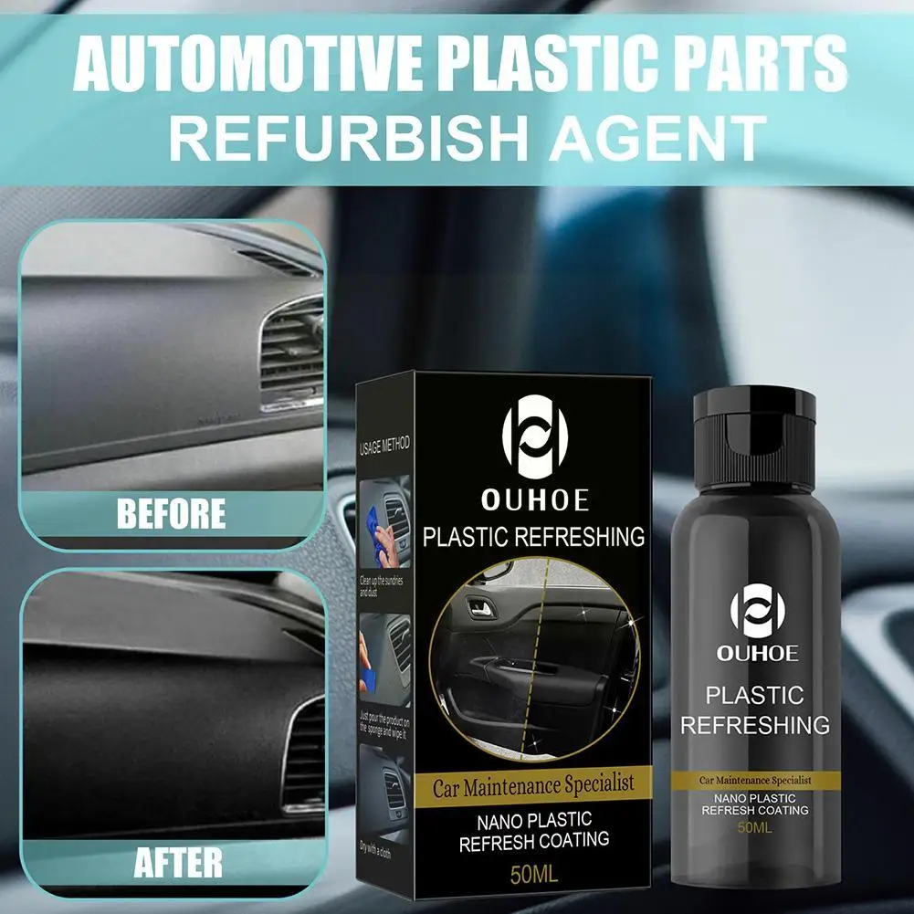 Plastic Refreshing Car Maintenance Nano Plastic Refreshing Restorer Car Dashboard Cleaning Coating Agent Car Care Products