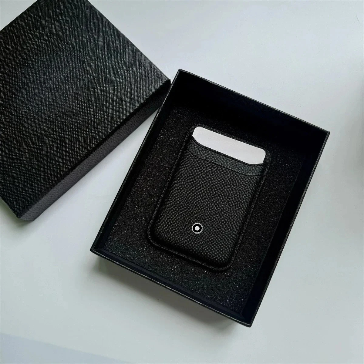 Luxury Strong Magnetic Busine Sle Leather Card for IPhone 17 Pro Max 16 15 14 13 12 Wallet Carbon Fiber Card Bag 2 Pocket Slot