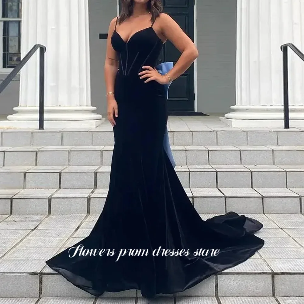 

Flowers Prom Velvet Evening Dress Mermaid Party Dress Sweetheart Gala Dress فساتين مناسبة رسمية Elegant Vestidos Customized