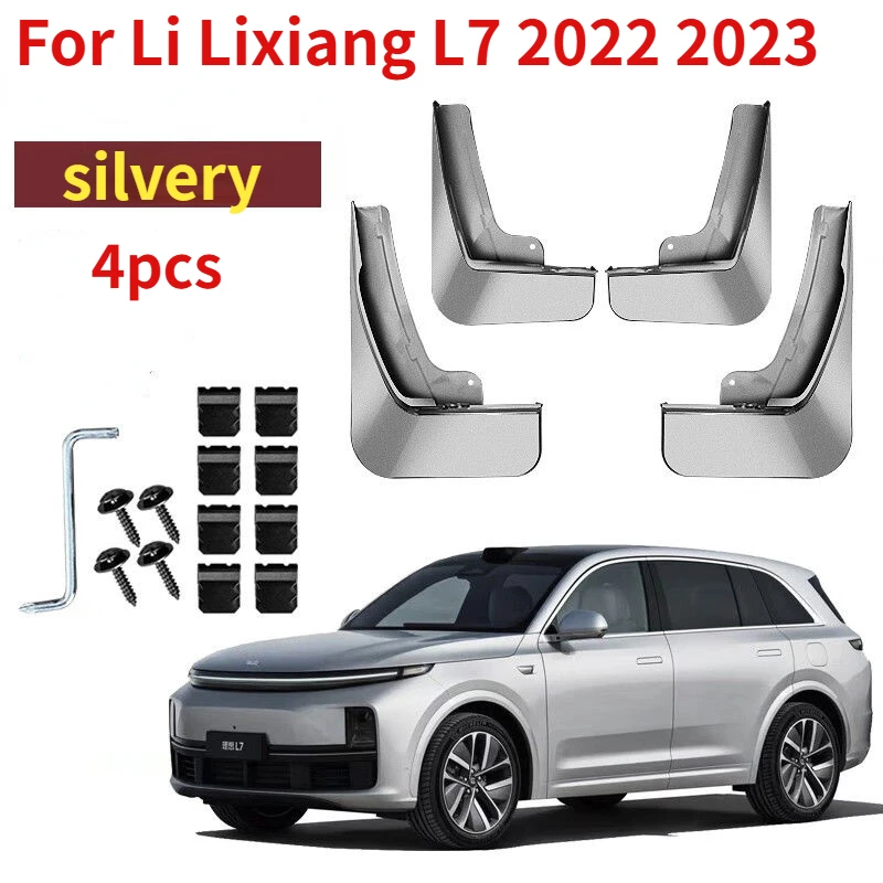 

For Li Lixiang L7 2022 2023 Car Non-destructive Baking Paint Mudguards Front & Rear Wheels Fenders Auto Accessories