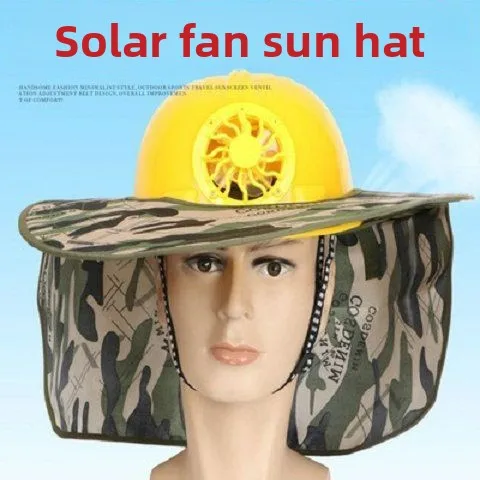 

Умная охлаждающая крышка с вентилятором Мужской шлем Летний работник Защита от солнца на солнечной энергии Кондиционер Рыбалка на открытом воздухе