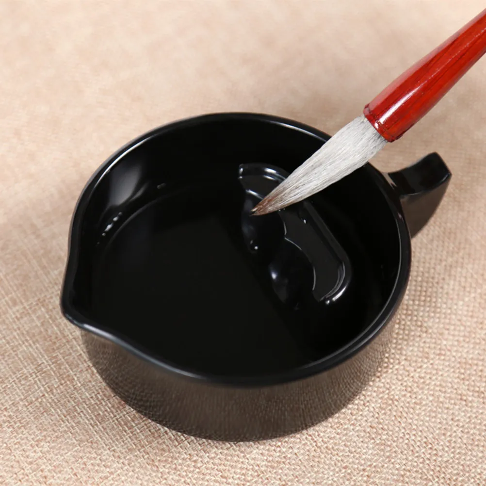 1Pcs Inkstone Cover Plastic Hard Non-Deform Smooth Inner Surface Ink Grind Calligraphy Painting Accessory Inkstone view 3