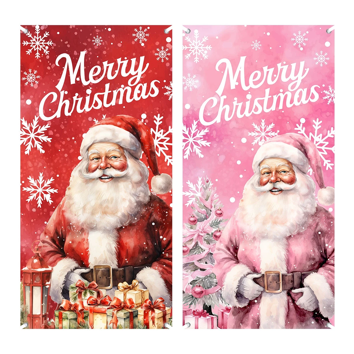 Christmas Hanging Flag Christmas Decoration For Home 2024 Xmas Door Banner Porch Sign Ornament Navidad Natal New Year Gift 2025