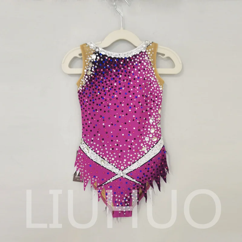 LIUHUO Rhythmic Gymnastics Leotard Competitive Cheerleading Performance For Children