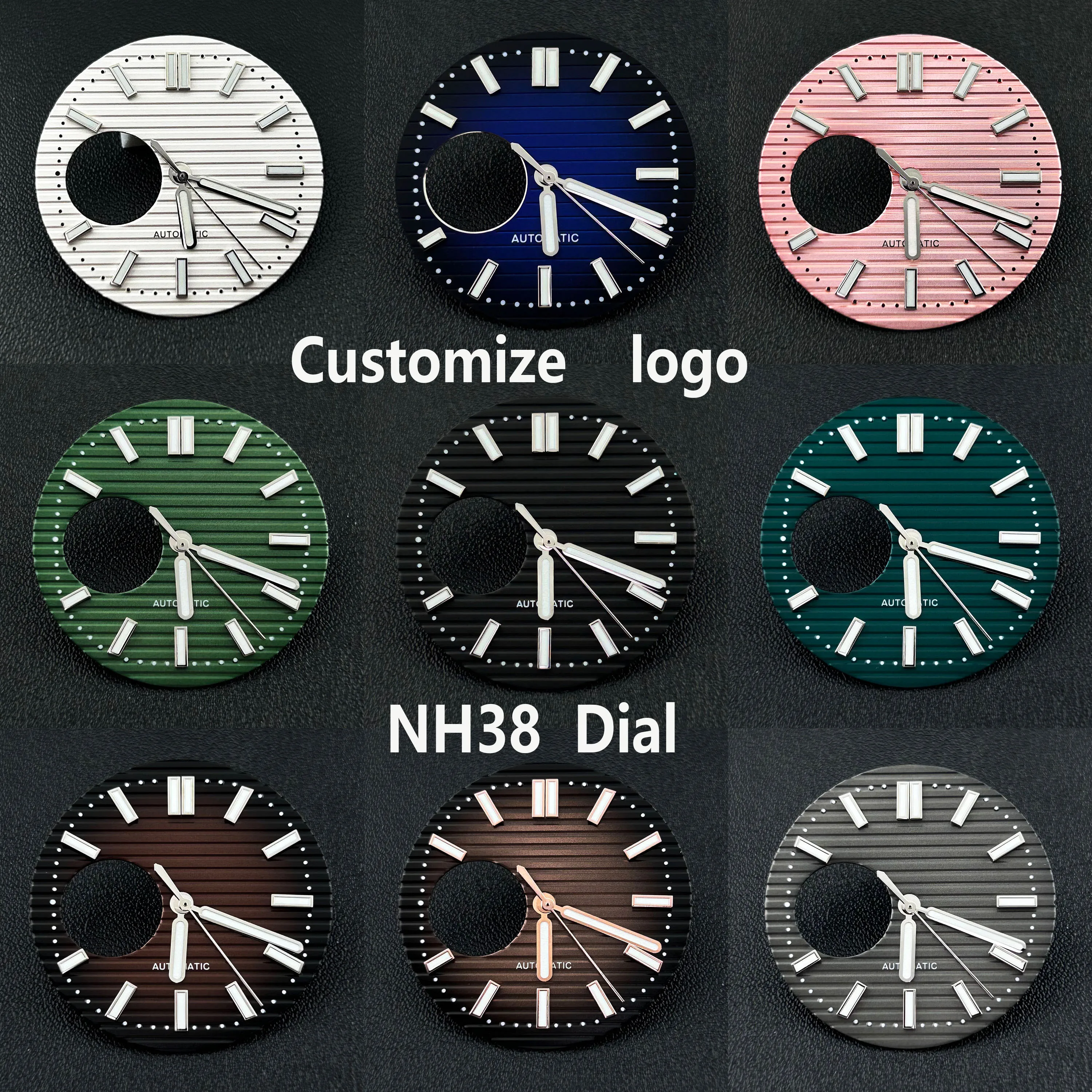 

NH38 Dial Man's Watch Dial Customize logo Dial 29.8mm Dial suitable for NH38 movement watch accessories repair tool
