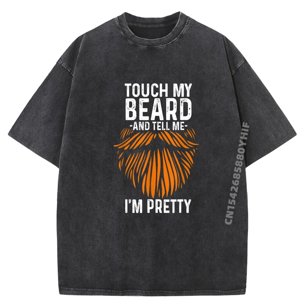 

Удобные футболки Touch My Beard And Tell, женские идеи подарка, футболки, топы с принтом со скидкой, простые потертые футболки в стиле ретро, забавные