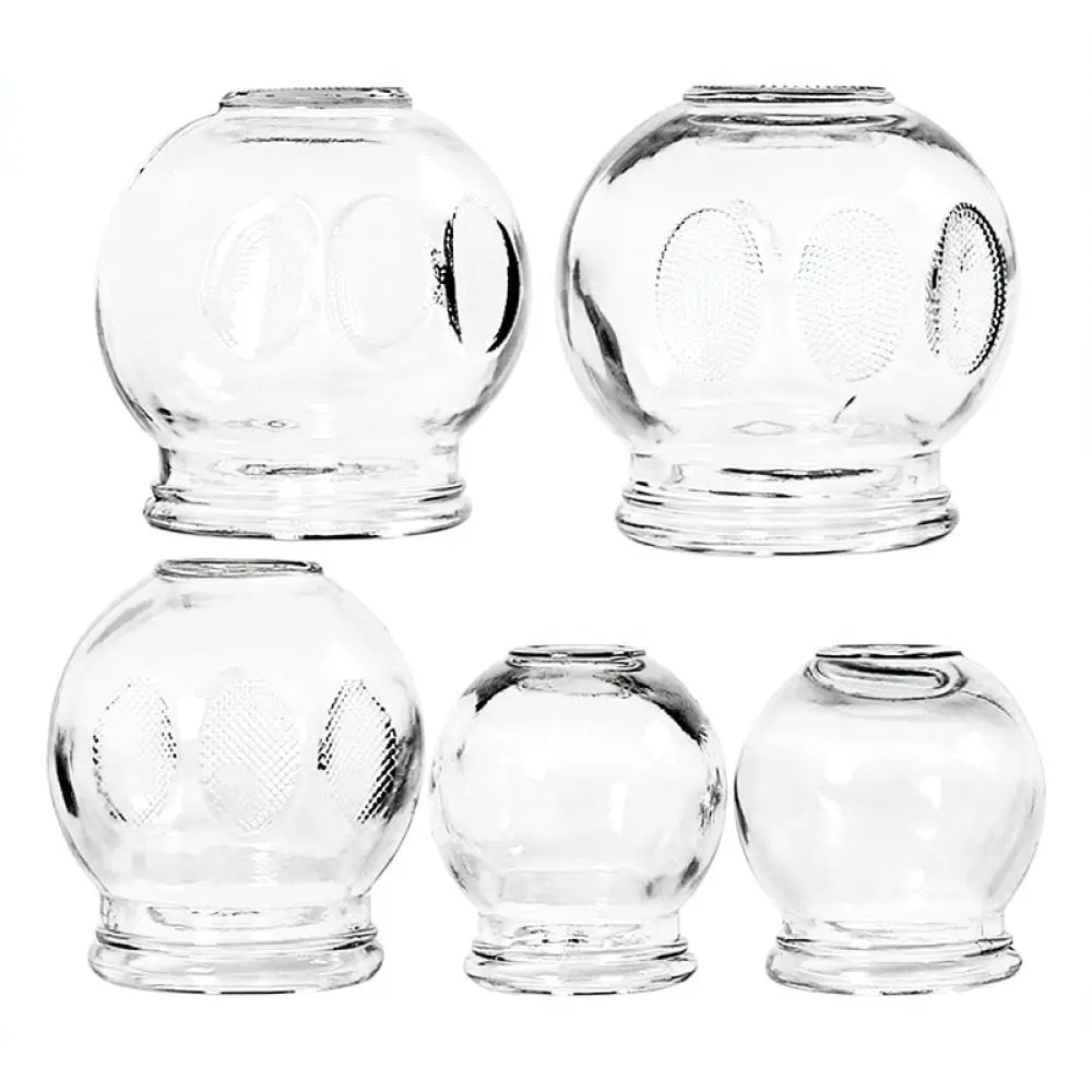 Glass Cupping Therapy Kit Thickened Massage Applicator Traditional Chinese Body Spa Care For Professional Salon