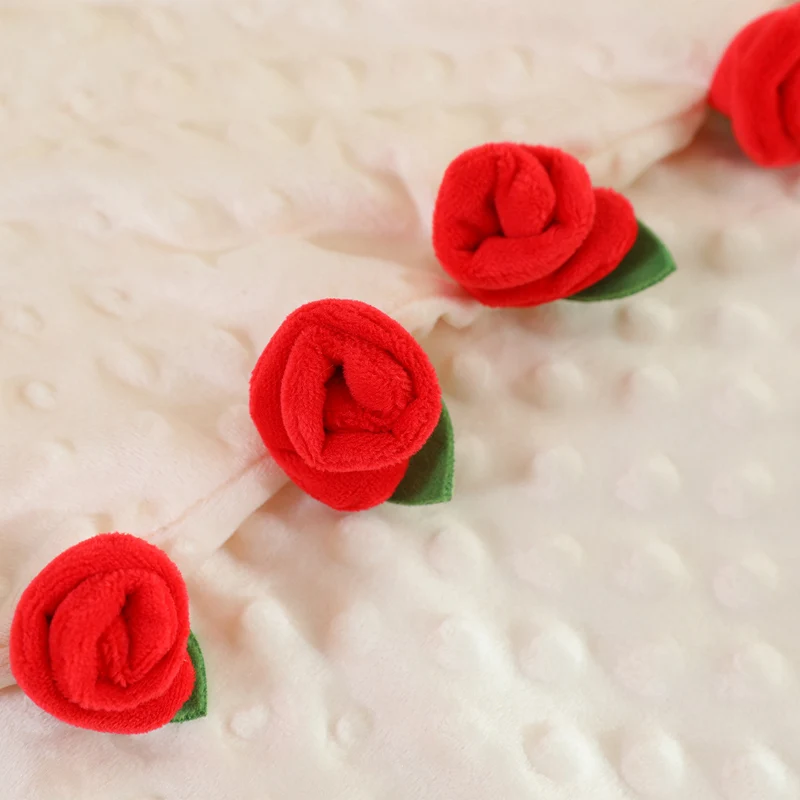 Chal con ramo de rosas, regalo romántico para el Día de San Valentín, manta de flores rojas y rosas, ramo de novia creativo, feliz día de San Valentín, 2026