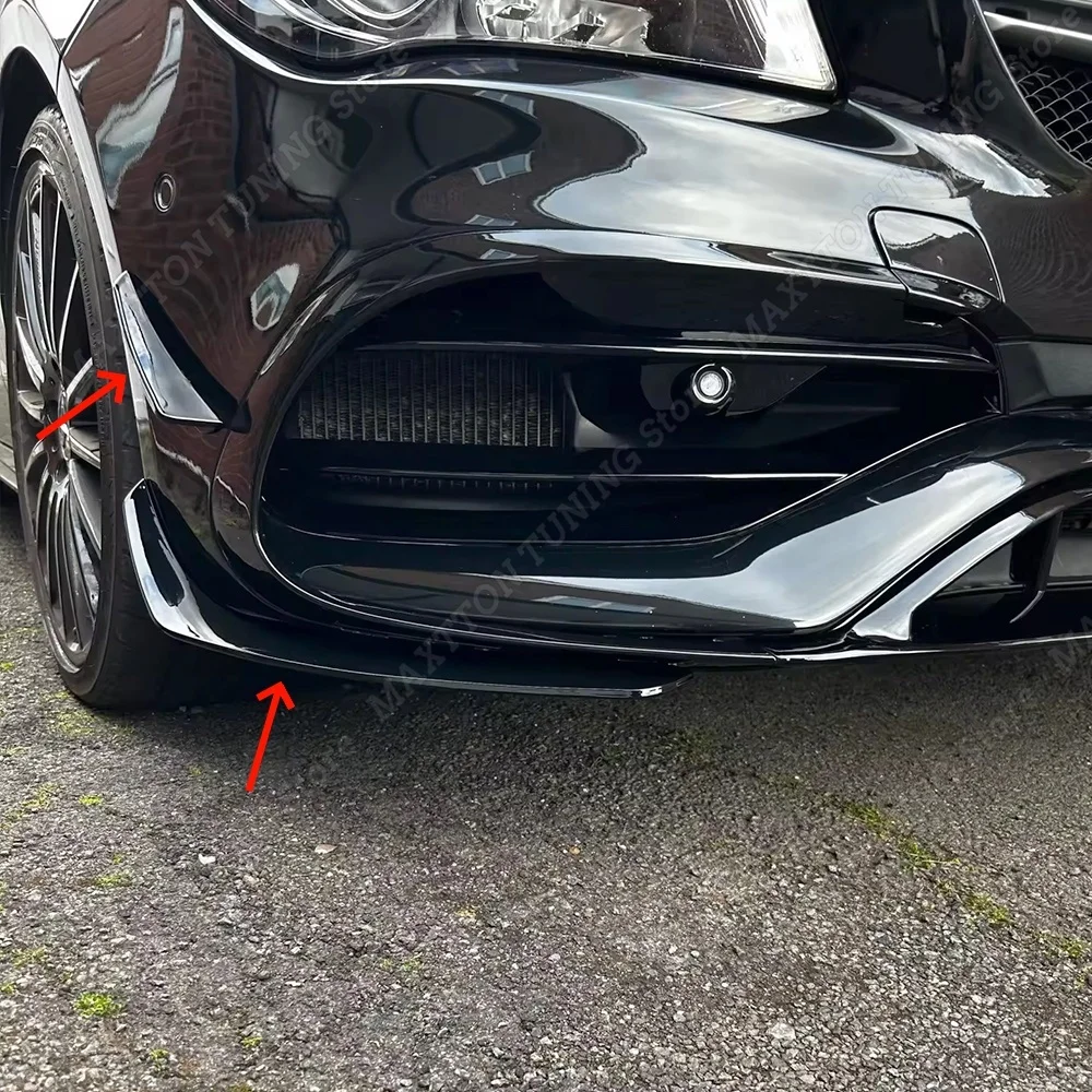 Für Mercedes Benz CLA C117 X117 CLA200 220 250 CLA45 AMG 2016-2019 Frontschürze Lip Splitter Nebel lampe Trim Grille Luft Klinge ABS – Detail 4