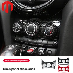 Painel de botão do carro escudo para bmw mini cooper f56 acessórios f55 acessórios interiores automóveis adesivos protetores modificado estilo do carro