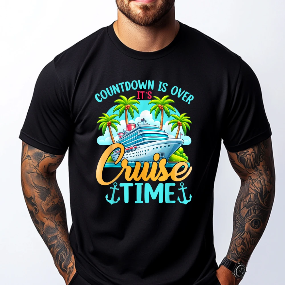

Funny Cruising Countdown Is Over It S Cruise Timecountdown Is Over It S Cruise Time Cruise Ship Graphic T Shirts Short Sleeve