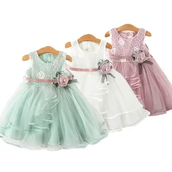 Baby Girls Dress 2-6 Kids Dresses for Flower Girls Baby Dress Elegant Girl Party Little Princess Tutu 2024 Summer Dress Vestidos