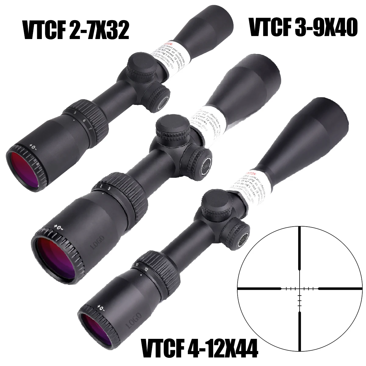 

Original Optics VTCF Series 2-7X32 3-9X40 4-12X44 Scope Dead-Hold BDC MOA Reticle Hunting Tactical Optics Riflescope