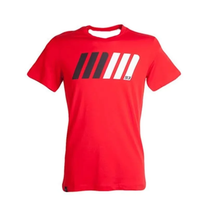 

2025 New 93 Motorcycle Racing Enthusiasts Breathable Men's Short Sleeve, Quick Drying Neutral Fashion Sports and Leisure T-shirt