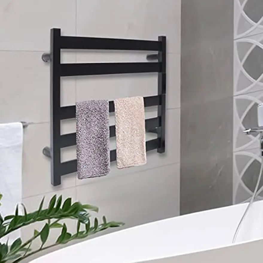 5 Bars Wall Mounted Towel Drying Rack Electric Heated Towel Rack Stainless Steel Towel Warmer