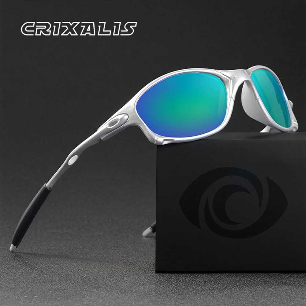 CRIXALIS-gafas de sol rectangulares con montura completa para hombre, espejo Y2K, Vintage, clásicas, para tomar fotos, arena, mar, conducción, sombra UV400