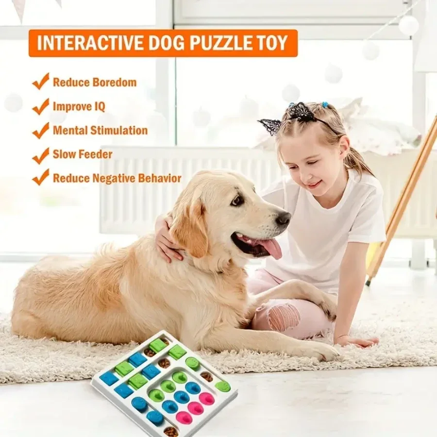 Dog Puzzle Toys Slow Feeder Interactive Increase Dogs Food Puzzle Feeder Toy for IQ Training Mental Enrichment Dogs Puzzles Game