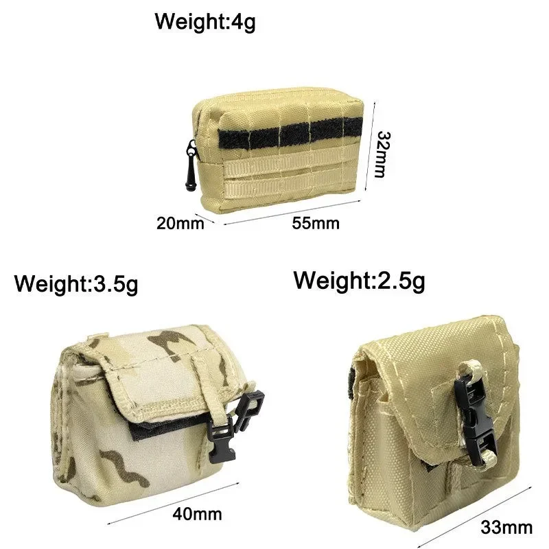 DIY RC Car Roof Luggage Bag Simulation Climbing Decoration Accessory for TRX4-M SCX24 1/18 1/24 Scale Models Replacement Part