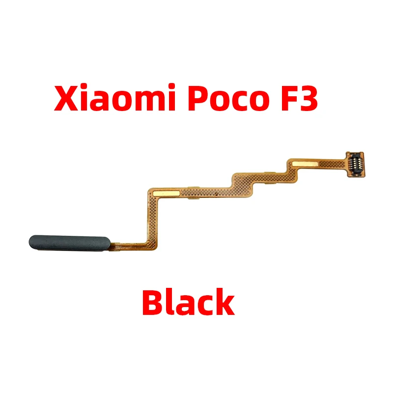 Original For Xiaomi Poco F3 Fingerprint Sensor Home Return Key Menu Power Button Flex Ribbon Cable