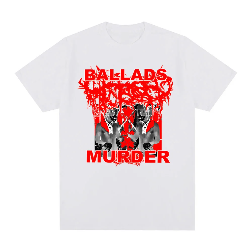 Camiseta More Chaos Ballads Ken Carson 2025 verano Grunge manga 100% Camiseta de algodón cuello redondo camisetas cómodas de alta calidad