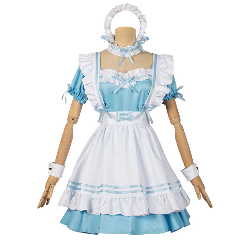 لوليتا فستان حفلة فتاة فستان القوس الحلو فستان الأميرة لطيف Kawaii الكشكشة تأثيري حلي مجموعة من ثمانية قطع