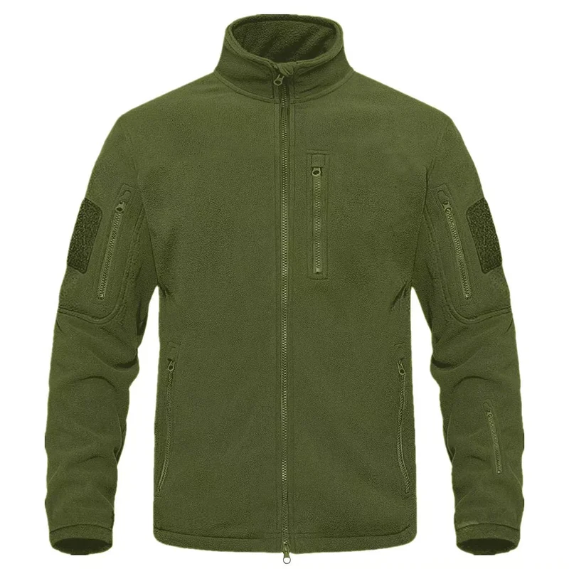 Men Winter Autumn Polar Fleece Warm Tactical Parkas Waterproof Cargo Jackets Windbreak Hiking Camping Climbing Casual Coats