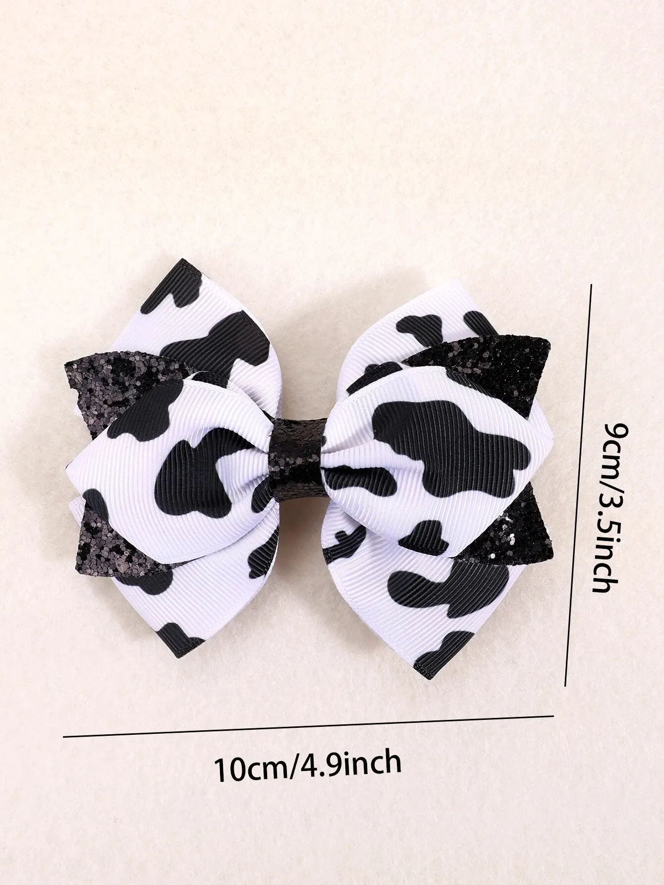 2pcs Cute Cow Pattern Hair Clips for Girls Fashionable Hair Accessories for Girls Kids Headwear Hair Pin Ideal Gift for Girls