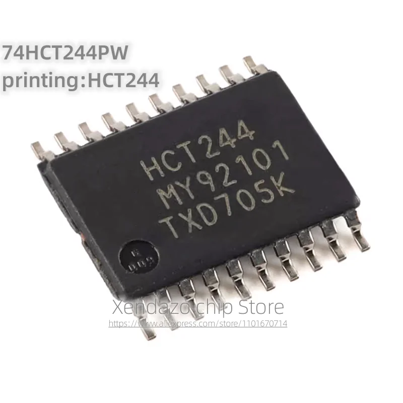 10pcs/lot 74HCT244PW printing HCT244 TSSOP-20 package Original genuine Logic chip