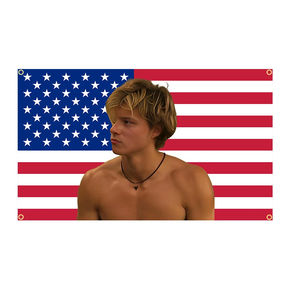 JJ Outerbanks Tapestry JJ Maybank American Flag Estetyczna dekoracja sypialni Obx Outer Banks Tapestrys Baner do domu i ogrodu — zdjęcie 5