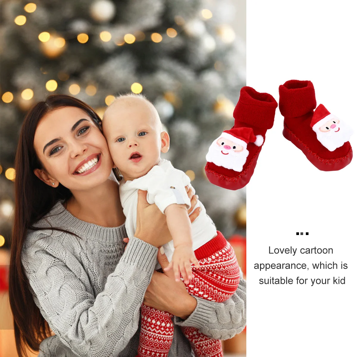 24 قطعة 1 زوج الكرتون الاطفال الكرتون عدم الانزلاق للأطفال عدم الانزلاق القطن جوارب يمكن السير بها على الأرض للأطفال الصغار هدية الكريسماس الطفل الجوارب