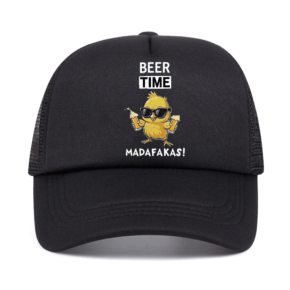 Drunk Chick Beer net baseball cap summer men women casual adjustable mesh trucker hat fashion breathable sun Snapback Hats