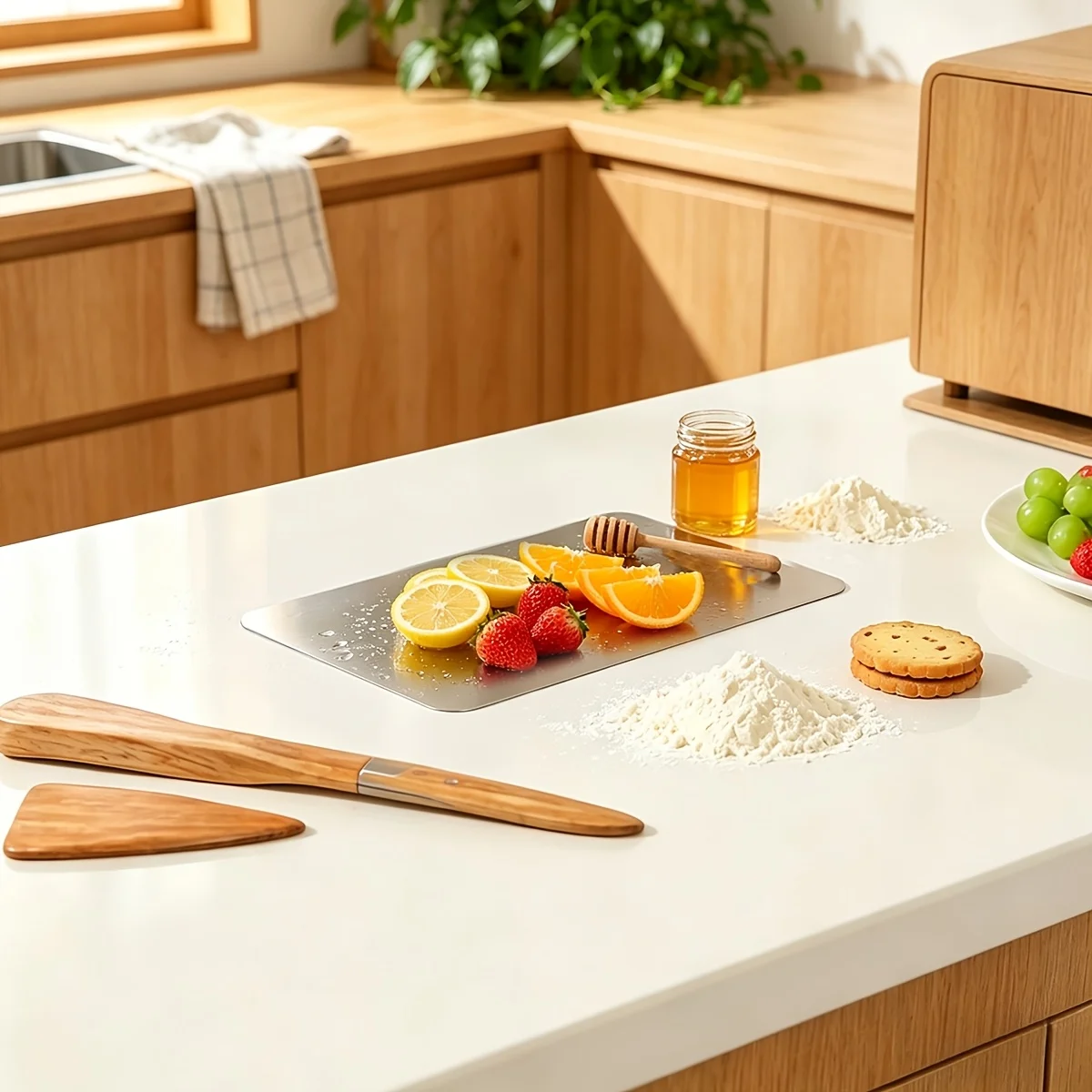 304 Stainless Steel Cutting Board Thickened ouble-sided Cutting Board Moisture-proof Extra Large Mold-resistant for Home Kitchen view 3